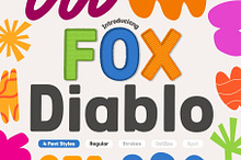 Fox Diablo: 4 Font Styles