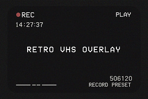 Retro VHS Overlays, a Texture Graphic by Pitchlook.Studio