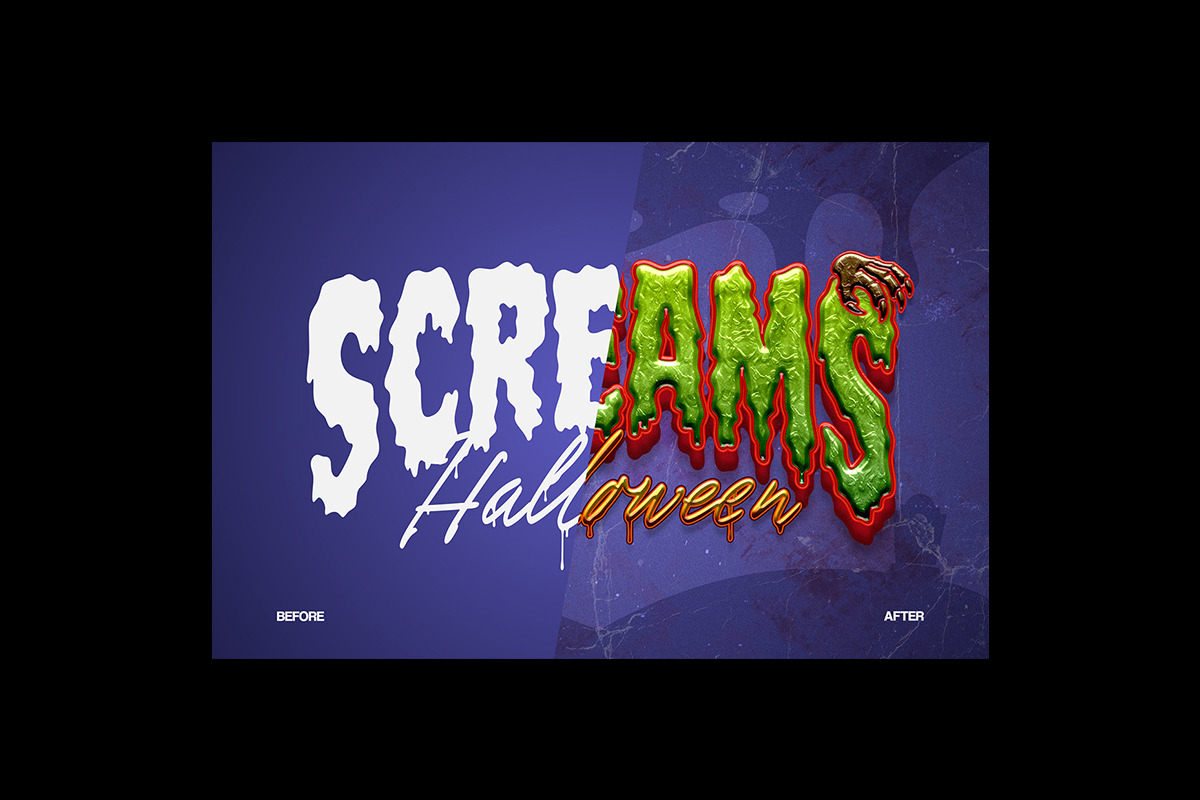 Halloween Horror Text Effects, a Layer Style Add-On by Matsero (Photo 4 of 4)