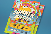 Orange Summer Music Fest Flyer Set, a Flyer Template by graphicook (Thumbnail 2 of 3)