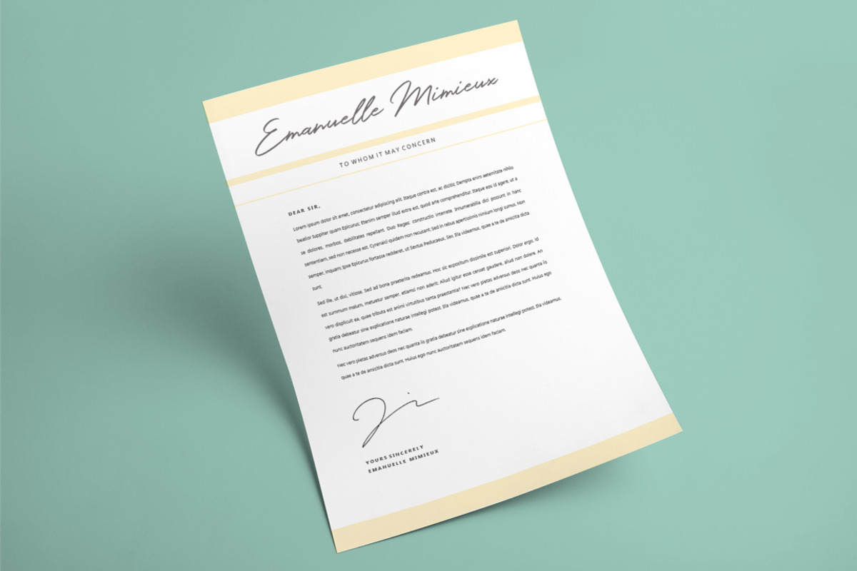 Elegant MS Word Resume Template, a Resume Template by Rustype (Photo 3 of 6)
