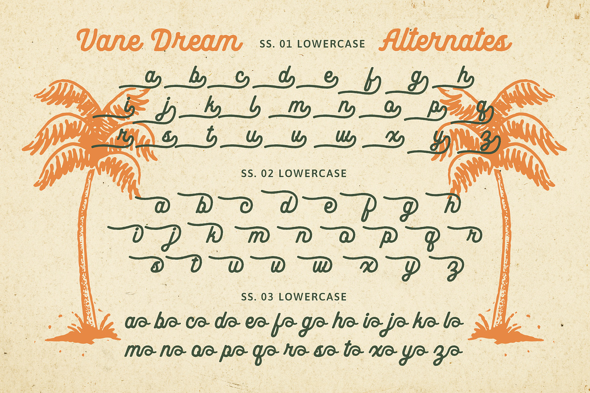 Vane Dream Typeface, a Script Font by alit design (Photo 12 of 15)