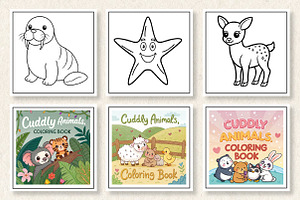 Cuddly Animals Coloring Book, a Photo by Wow Magic