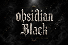 Obsidian Black – Blackletter