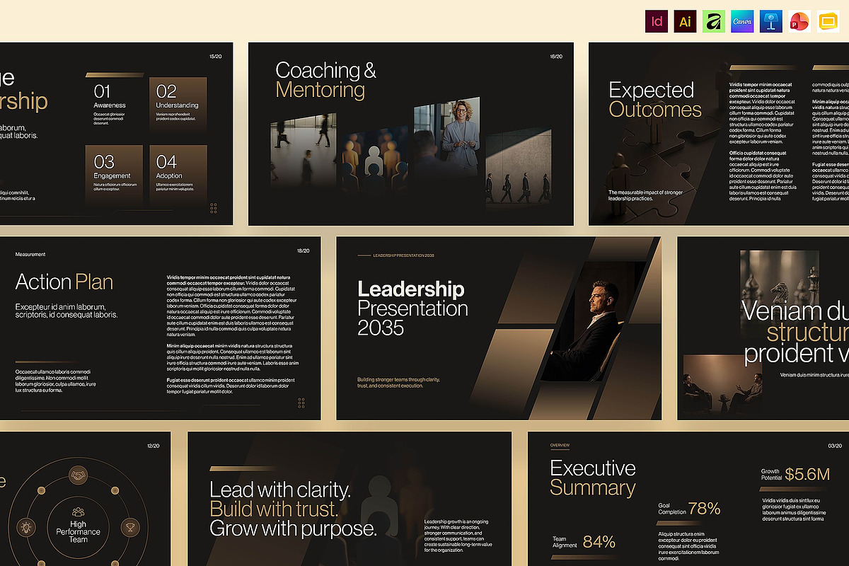 Leadership Presentation Template, a Presentation Template by BrandPacks (Photo 1 of 7)