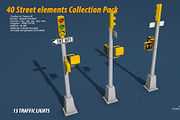 40 Street elements Collection Pack, an Architecture 3D Model by multimedia4ds (Thumbnail 26 of 70)
