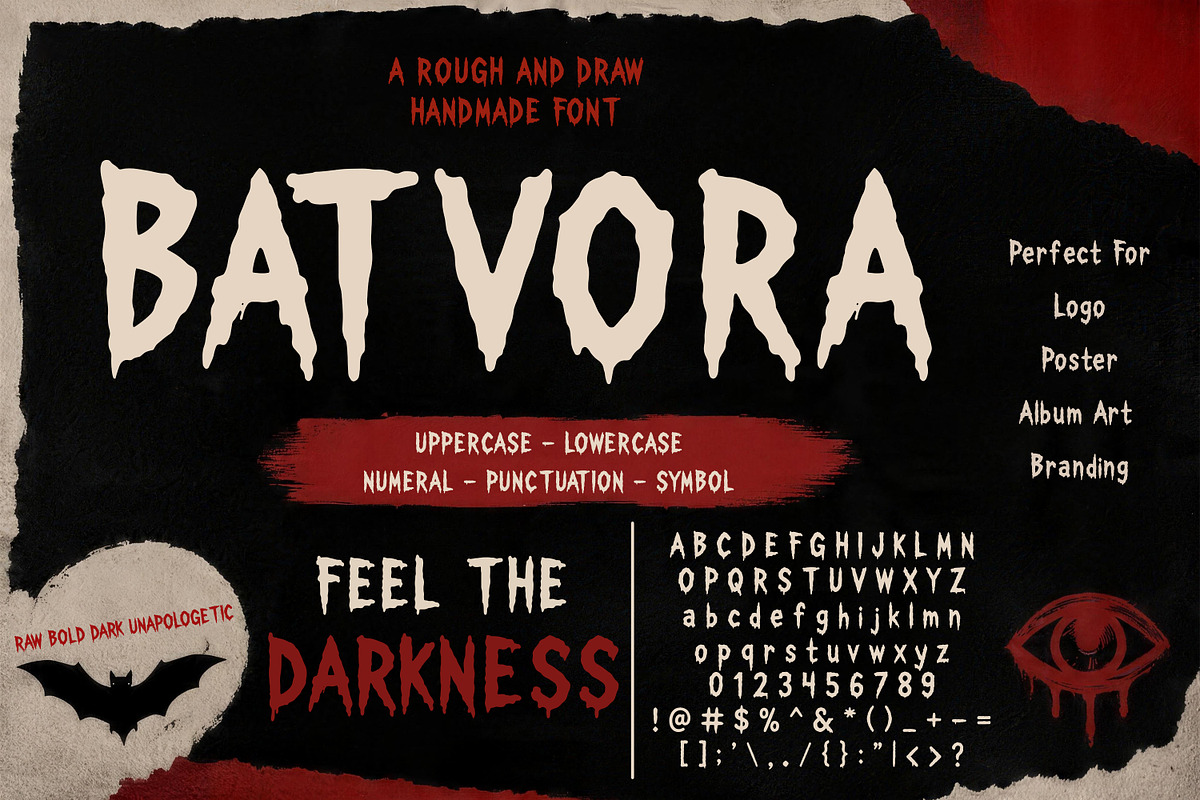 Batvora - Horror Display Font, a Handwritten Font by Pitchlook.Studio (Photo 4 of 4)