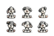Whimsical Funny Dogs Clipart Bundle, an Illustration by GatewayDesign (Thumbnail 3 of 6)