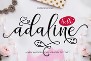 Adaline Script, a Script Font by MrLetters (Thumbnail 2 of 16)