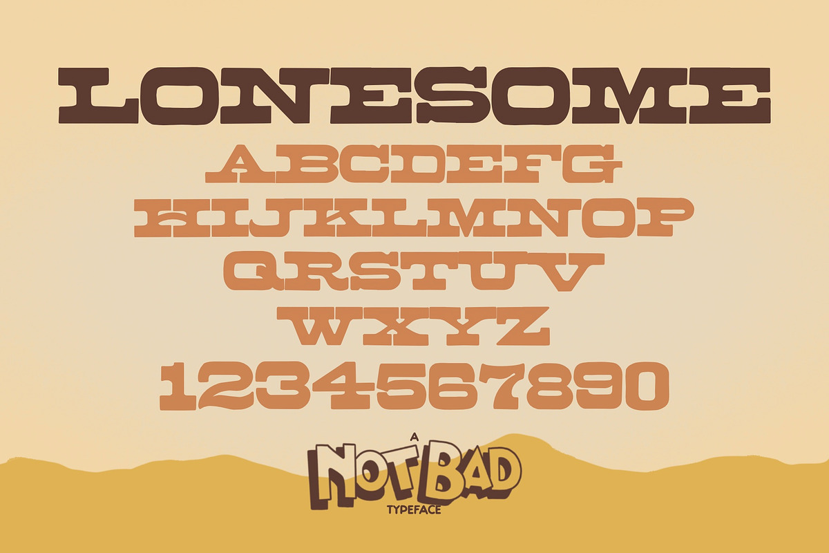 LONESOME - Spaghetti Western Serif, a Font by TWRUSHING (Photo 2 of 2)