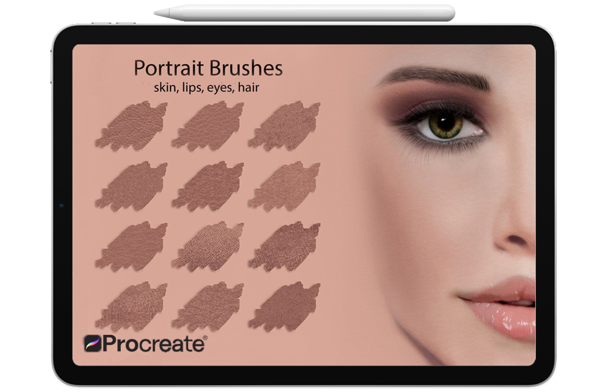 Portrait Brushes for Procreate, a Brush Add-On by FaeryDesign (Photo 2 of 7)