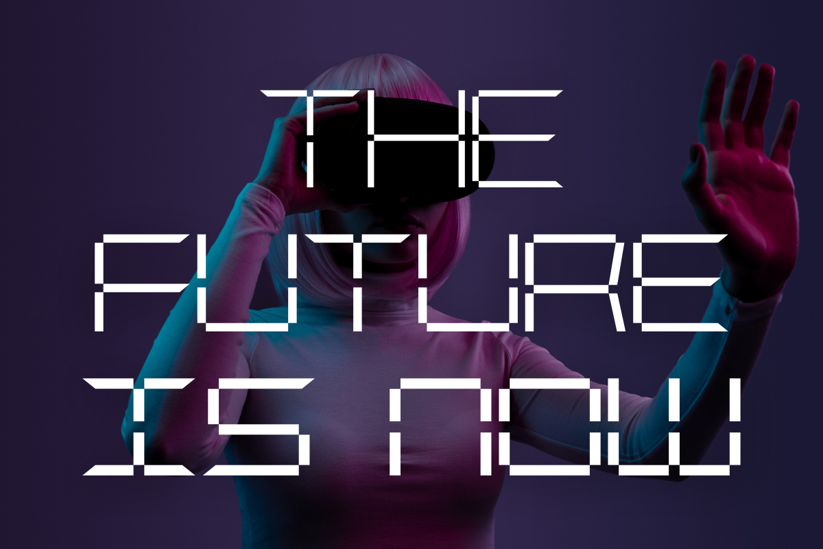 Digitrone – Futuristic Display Font, a Sans Serif Font by Fikryal Studio (Photo 12 of 15)
