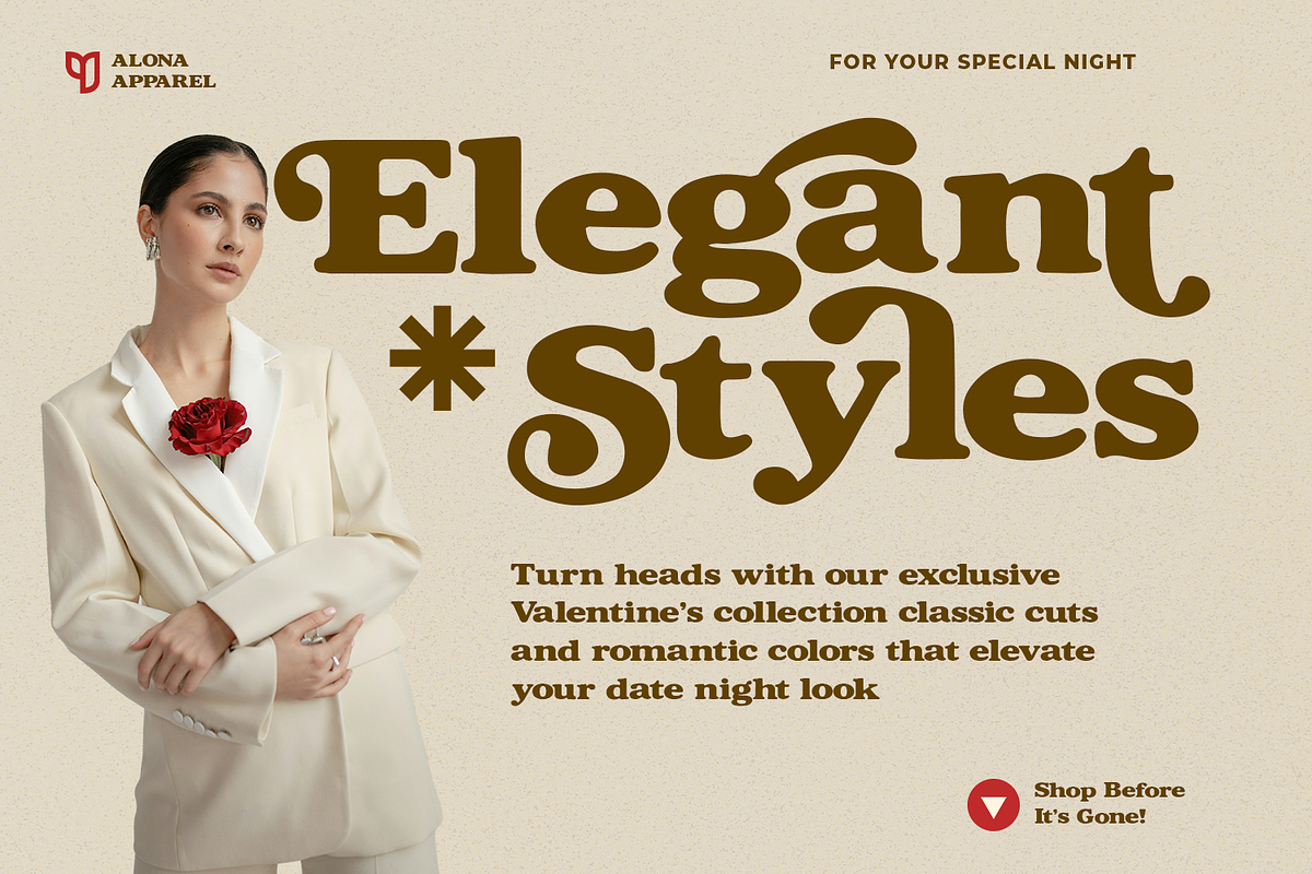 Refined Sugarish – Retro Sweet 70s, a Serif Font by Black Junst (Photo 5 of 10)