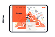 Company, flat web illustrations, a Templates & Theme by Grivina's shop (Thumbnail 24 of 27)