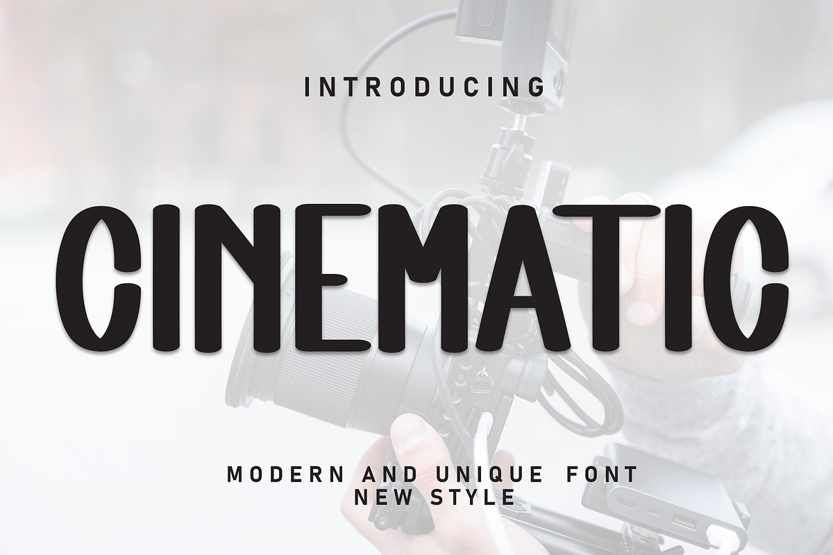 Cinematic | Script Font, a Script Font by Scratchones (Photo 1 of 8)