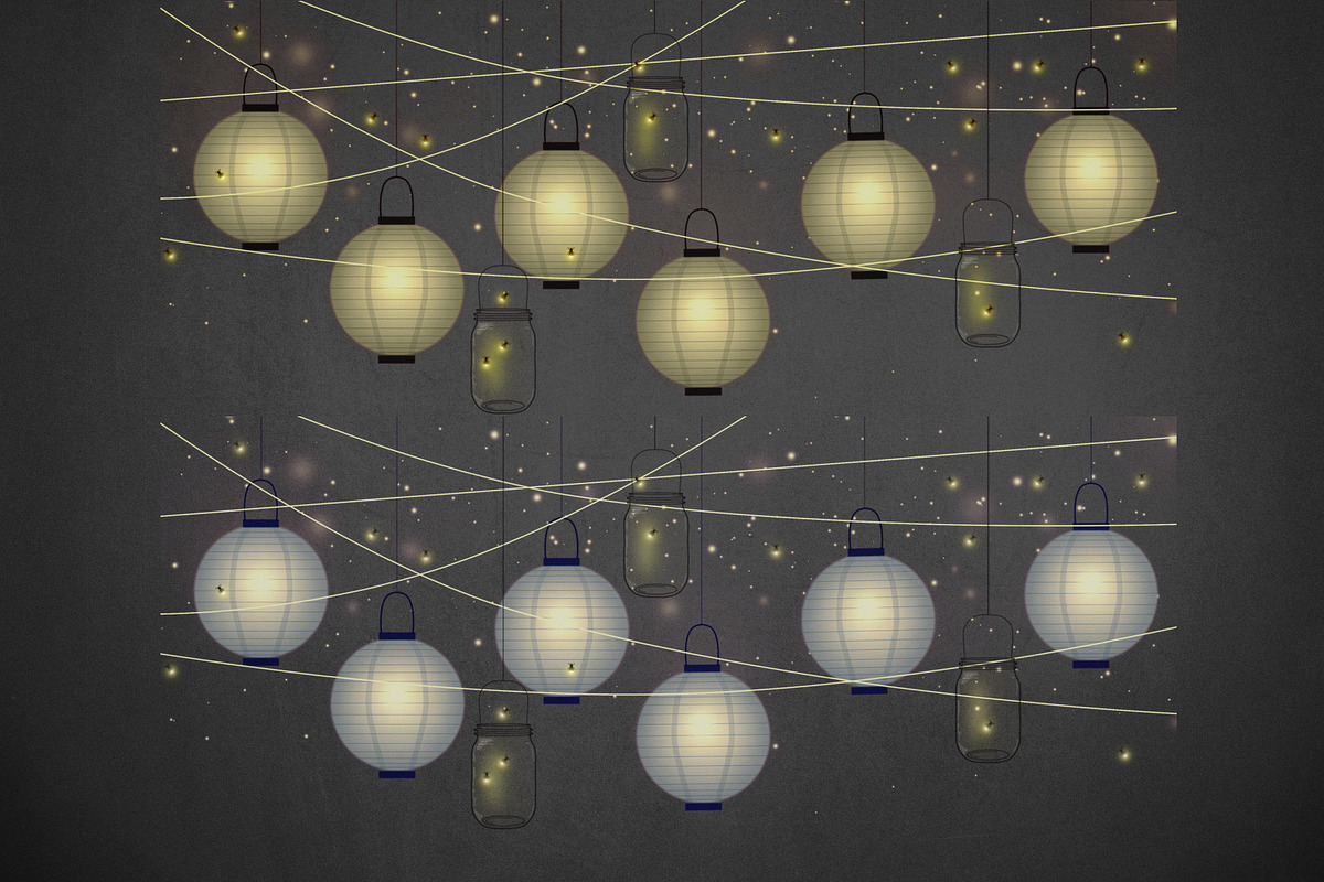Paper lanterns clipart, an Object Graphic by Paper Farms (Photo 13 of 14)