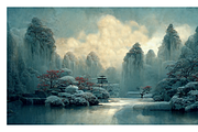 Wipe Co - Rococo Winter Landscapes, a Decorative Illustration by milatovar (Thumbnail 8 of 16)