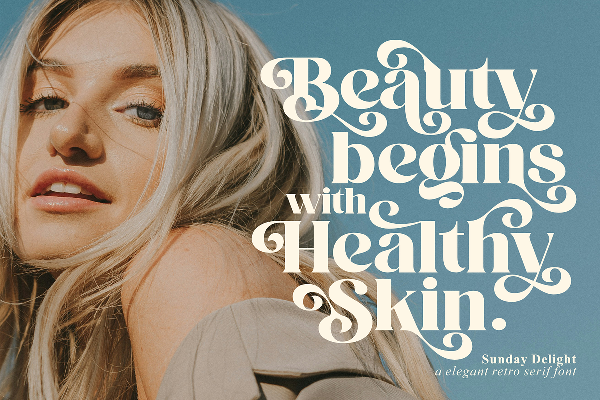 Sunday Delight - Elegant Retro Font, a Serif Font by Keithzo (Photo 4 of 12)