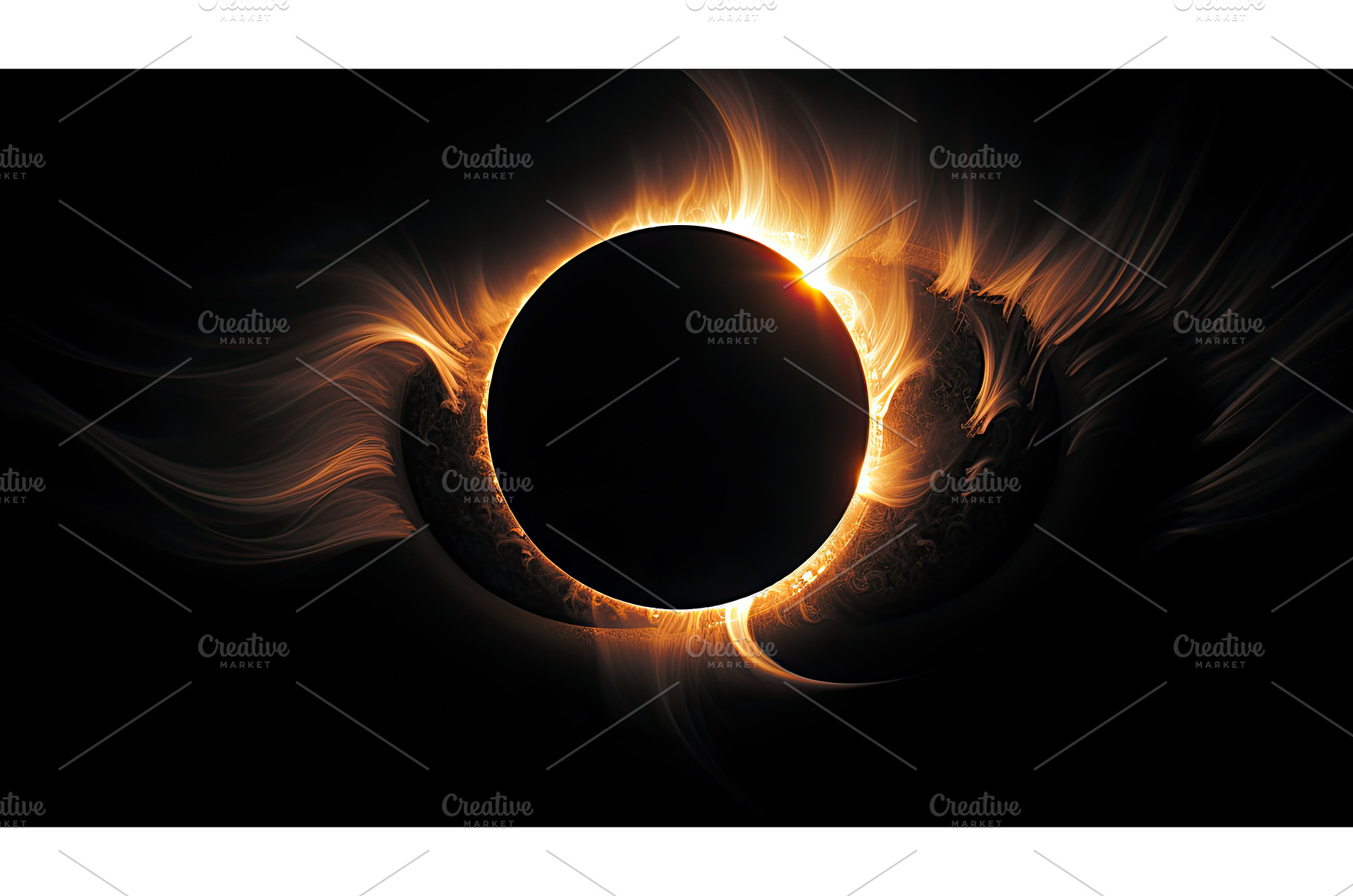 moon sun corona ai generated, a Background Photo by pikepicture