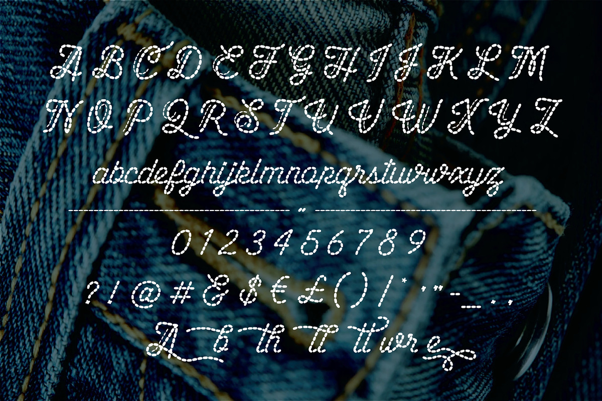 Bespoke. A Tailored Font preview 7