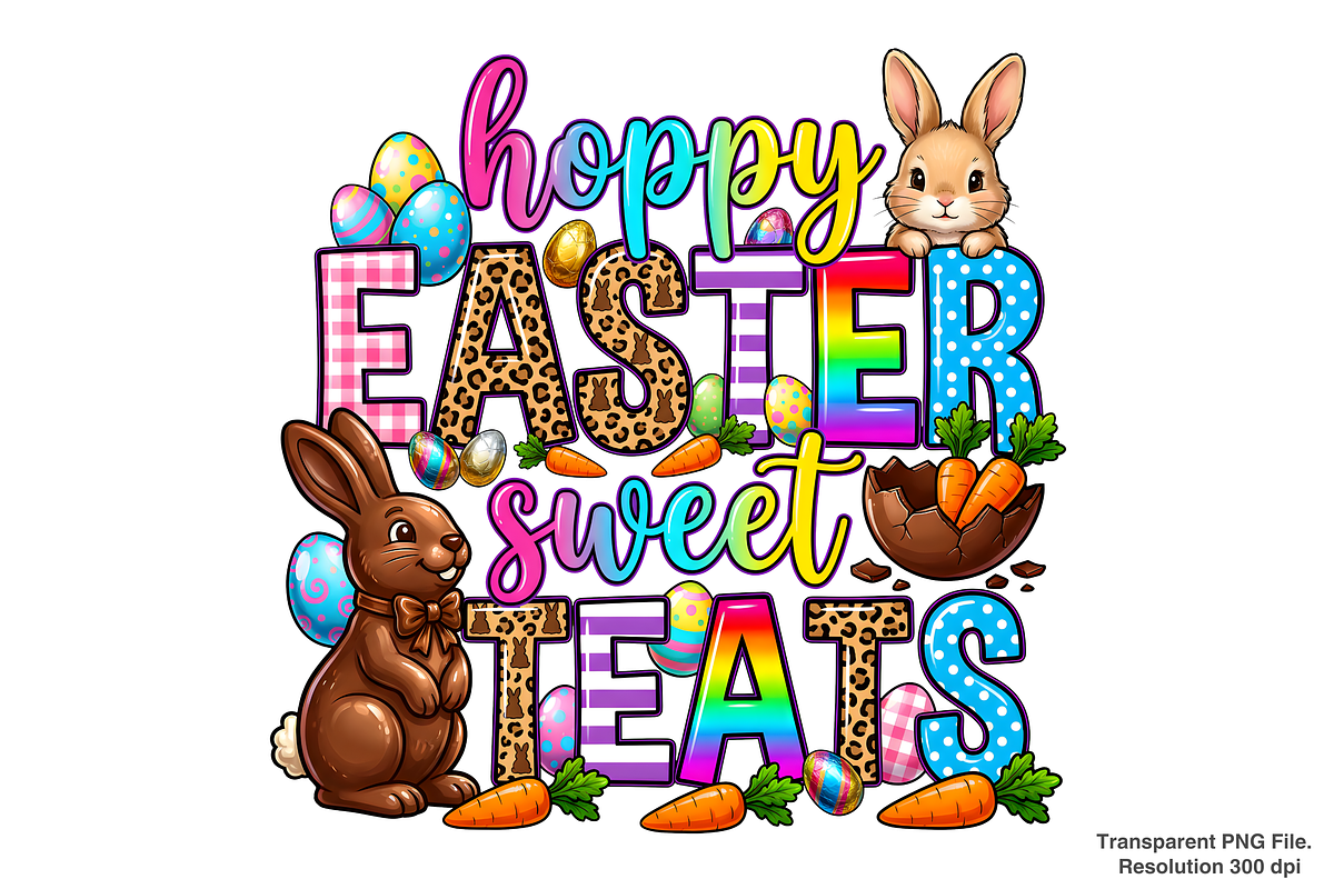 Hoppy Easter Sweet Treats png, an Object Graphic by Clipart Bloom (Photo 1 of 3)