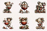 Funny Wine Christmas Cocktail, a Seasonal Illustration by CreationArt (Thumbnail 2 of 7)