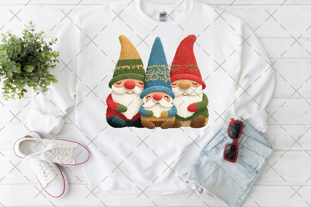 Crochet Yarn Christmas Gnome PNG, an Illustration by Craft Nest (Photo 5 of 6)