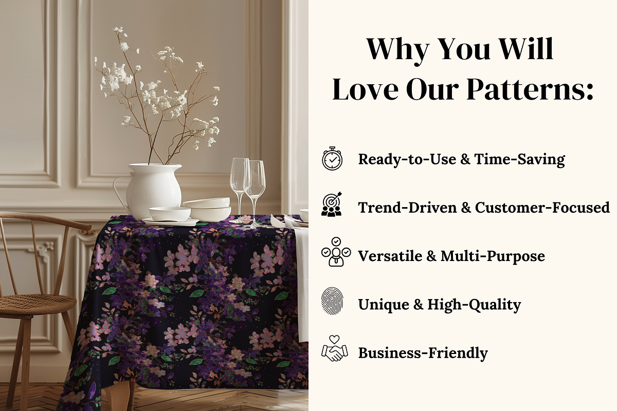 Gilded Petal Jeweled Florals, a Pattern Graphic by Ninterints (Photo 4 of 17)