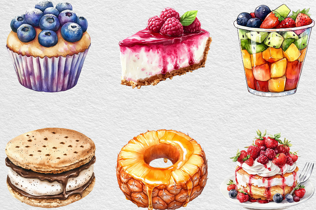 Summer Sweet Treats Clipart, an Illustration by Black Bird Studio (Photo 6 of 6)