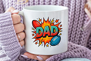 DAD Comic Style Sublimation PNG, an Illustration by DreamCafeArt (Thumbnail 6 of 7)