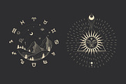 Cosmic signs and symbols, a Decorative Illustration by Chikovnaya (Thumbnail 11 of 21)