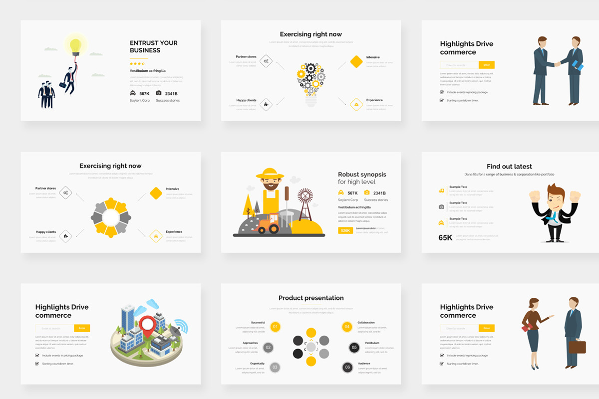 Agencify Pitch Deck Google Slide Tem, a Presentation Template by One Percent Studio (Photo 9 of 19)
