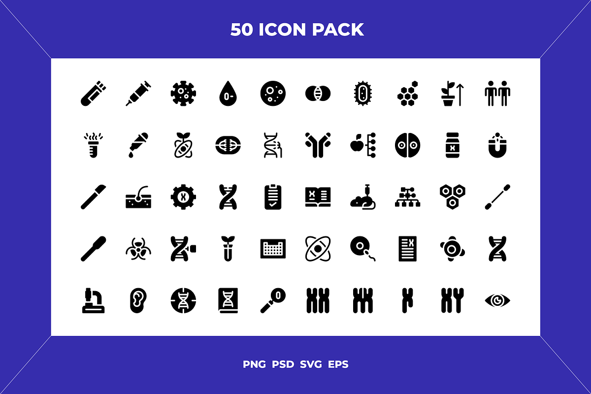 Genetic icons, an Outline Icon by Wencory (Photo 1 of 2)