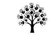 family handprint tree silhouette, an Illustration by Amazin_art (Thumbnail 24 of 29)