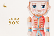 Classic Nutcracker Christmas, a Decorative Illustration by Karma (Thumbnail 9 of 9)