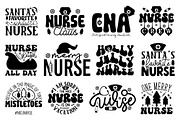 Nurse Christmas SVG Bundle, a Graphic by CraftlabSVG (Thumbnail 2 of 17)