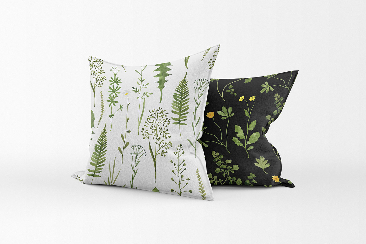WILDFLOWERS Watercolor Set, a Pattern Graphic by Katerina Osa (Photo 3 of 12)