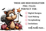 Whimsical Halloween Animals Clipart, a Seasonal Illustration by OK Design (Thumbnail 6 of 6)