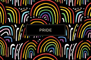 Repeat Pattern Pride Rainbows, a Pattern Graphic by Design Haus Gallery (Thumbnail 1 of 4)