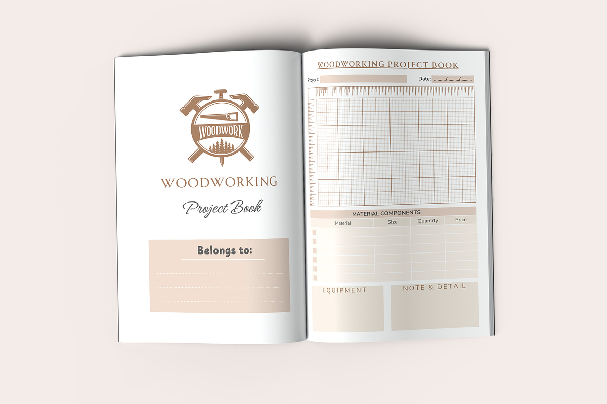 Woodworking Project Book | KDP, a Templates & Theme by KDPISH (Photo 2 of 4)