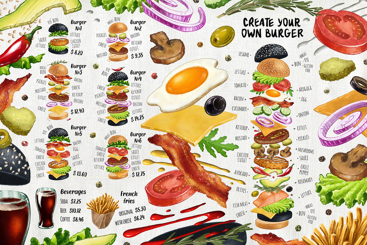 Burger Creator, a Decorative Illustration by Margo Miller (Photo 25 of 31)