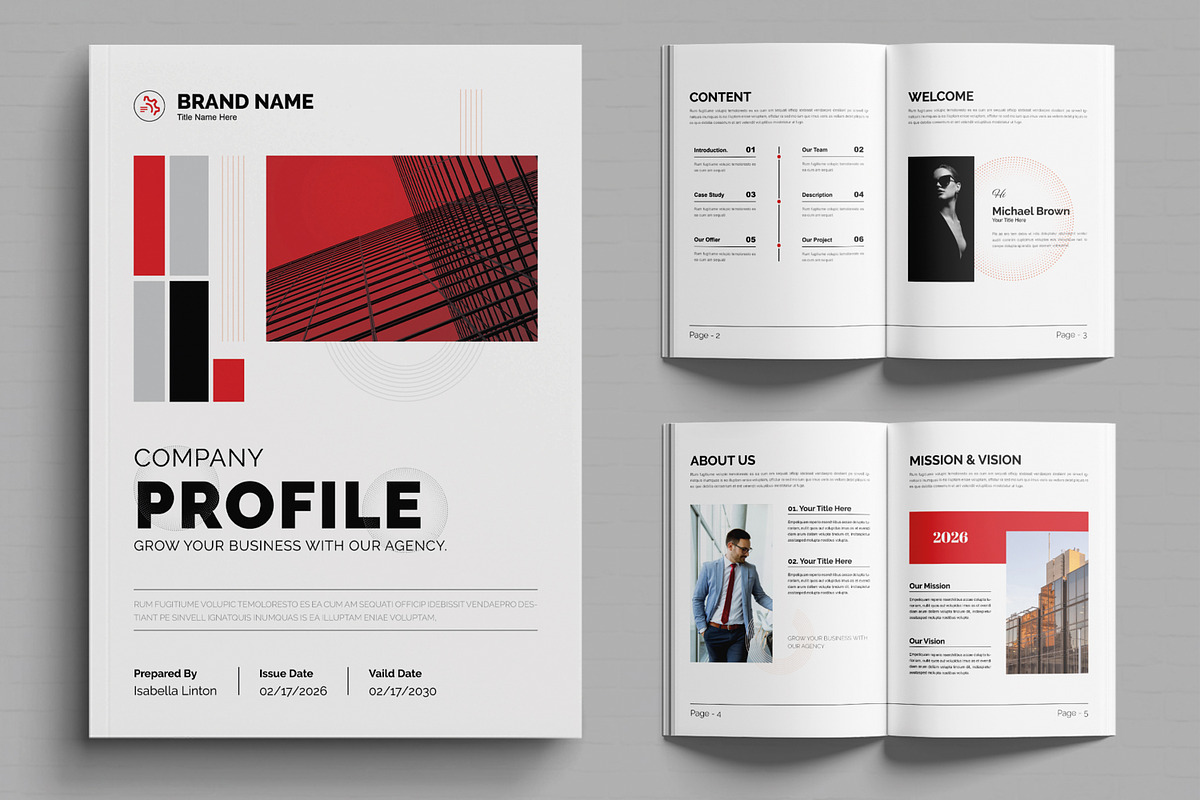 Company Profile Layout