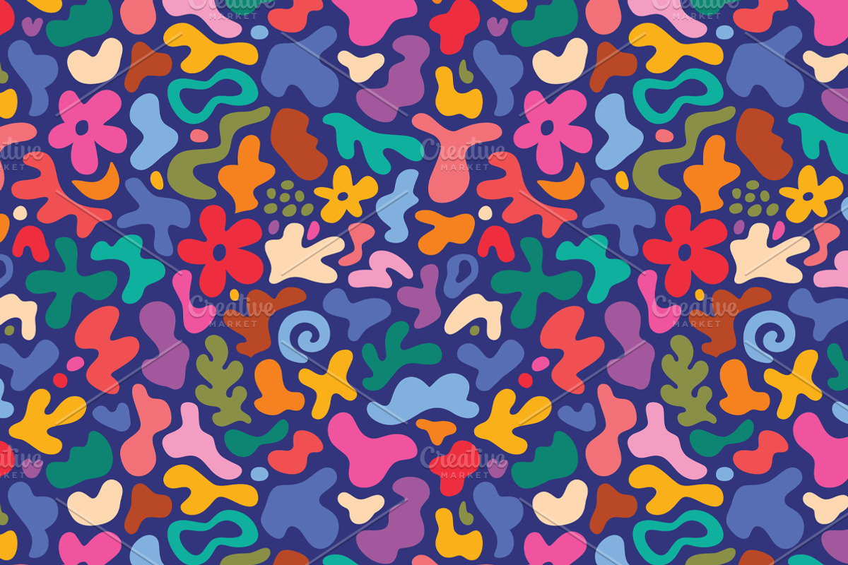 Playful Organic Shapes, a Pattern Graphic by PenguinHouse (Photo 3 of 7)