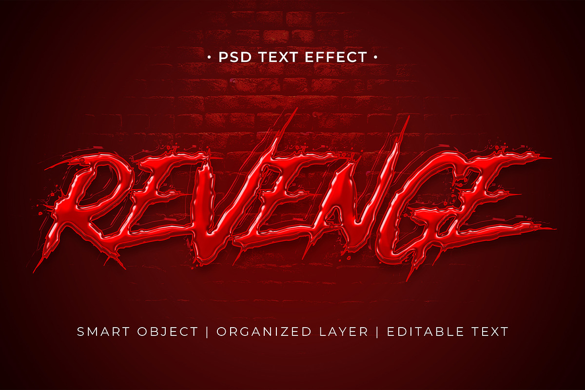 Revenge Text Effect, a Brushes & More by Asofa Studio