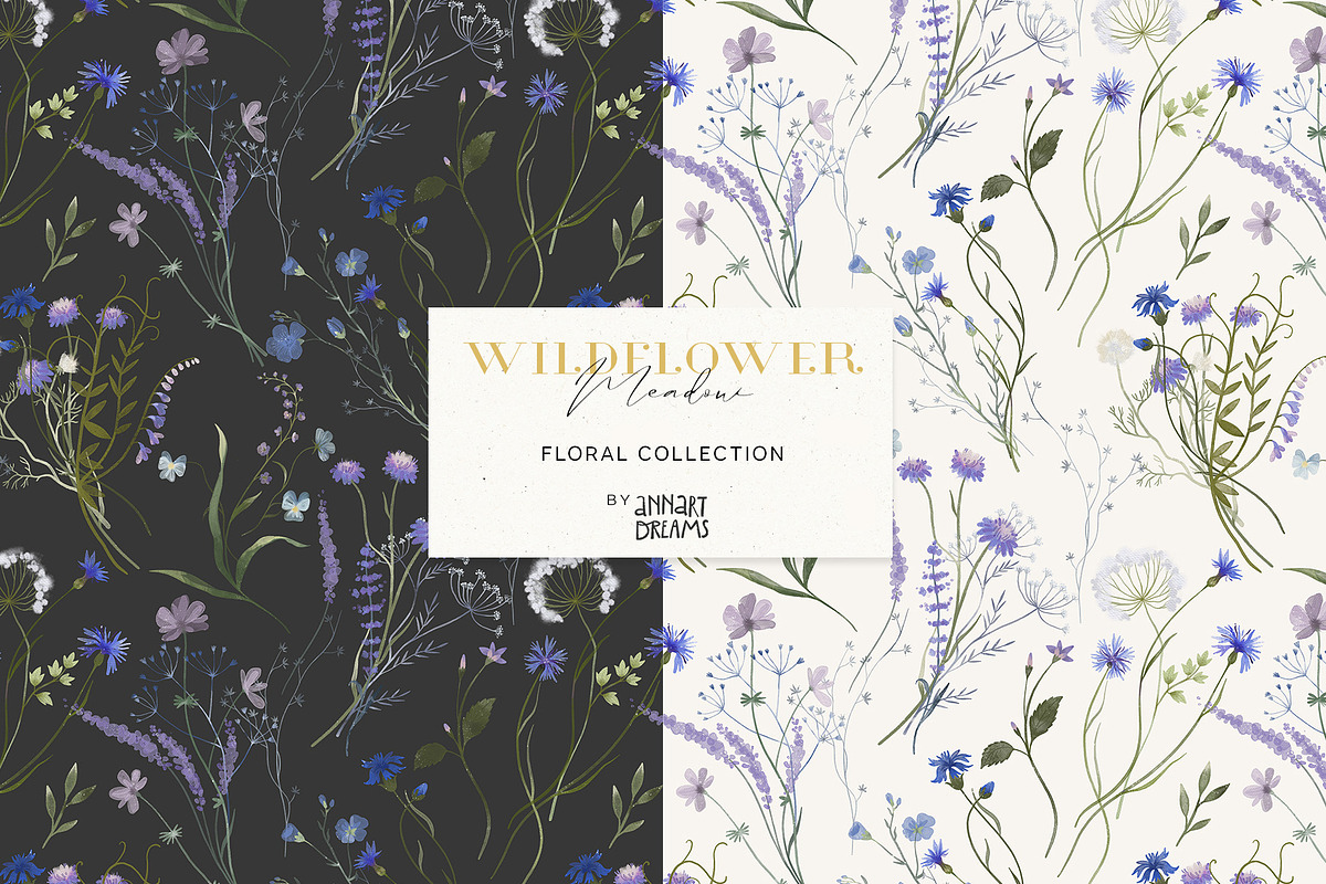 Wildflowers. Watercolor collection, an Illustration by annartdreams (Photo 9 of 14)