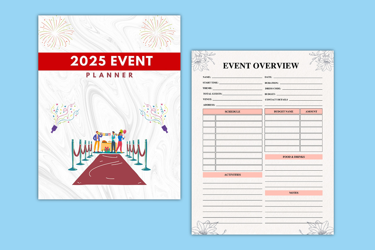 2025 Event Planner Canva, a Stationery Template by Designmela01 (Photo 3 of 7)