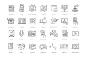 Mass Media and Digital Content icons, an Outline Icon by Tettygreen (Thumbnail 2 of 2)