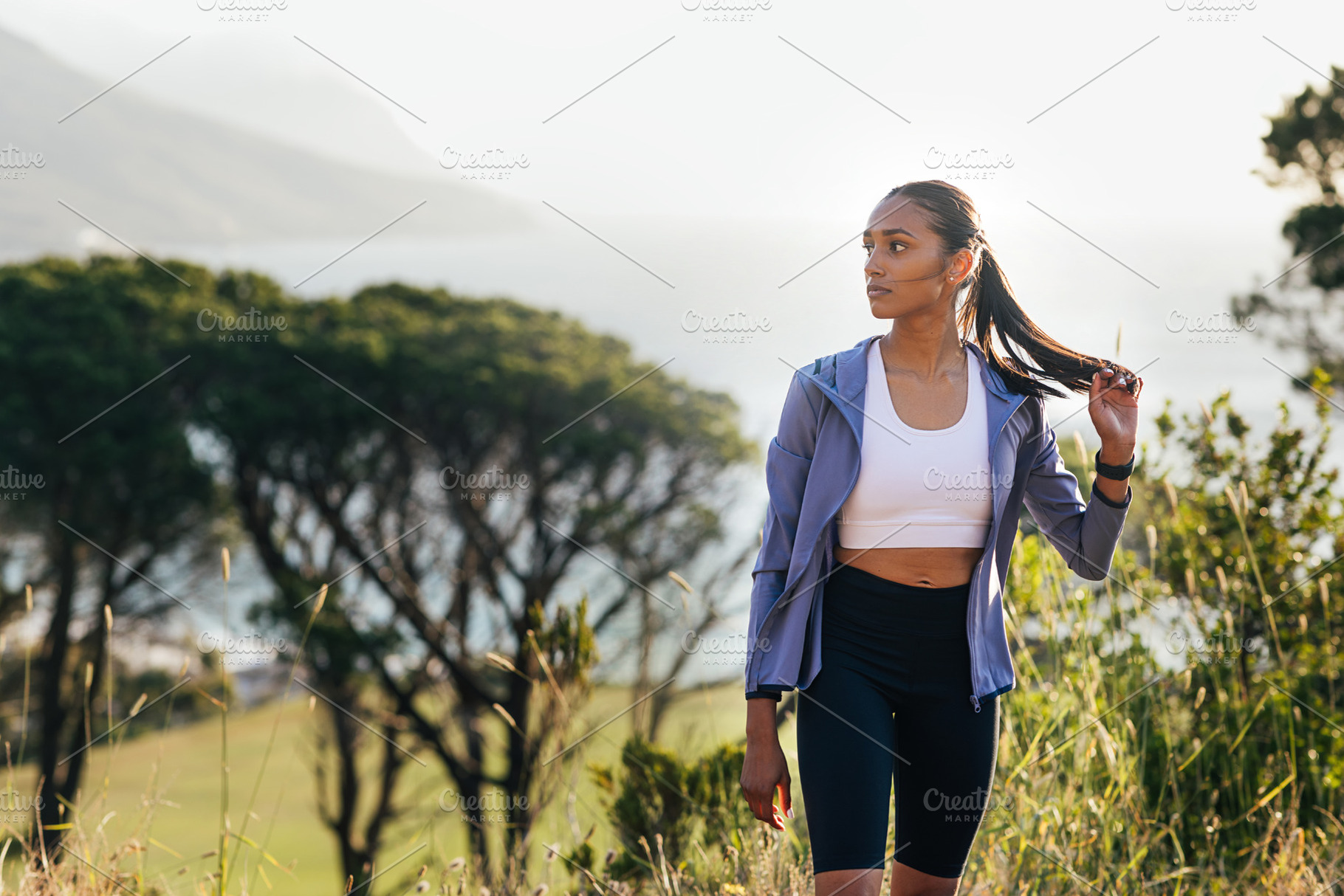 Slim female in fitness attire, a Sports & Recreation Photo by Artem Varnitsin