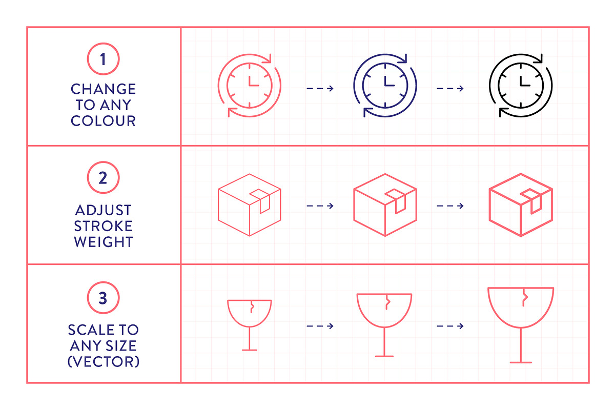 Shipping & Delivery Line Icons, an Outline Icon by Made by Made (Photo 3 of 10)