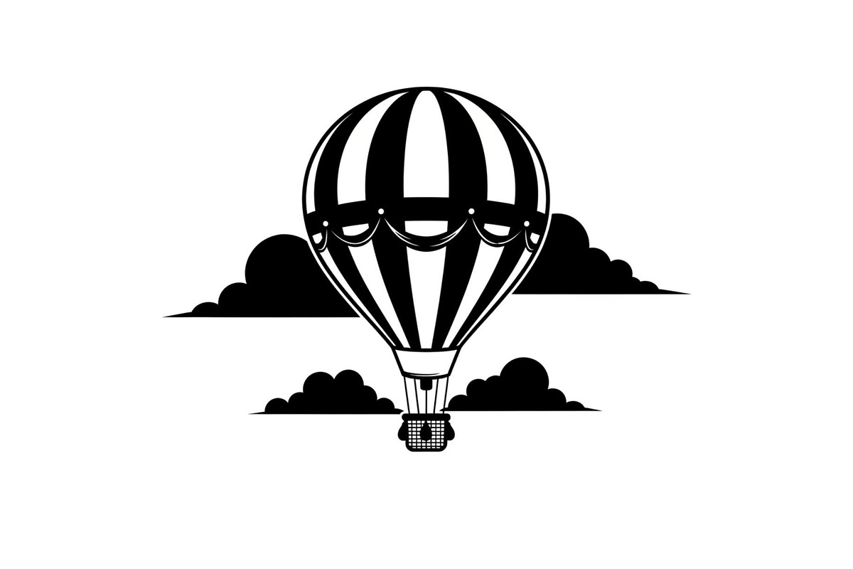 Hot Air Balloon Sky Bundle, an Illustration by yasushie (Photo 3 of 31)